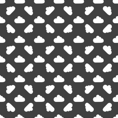 bulut dosyasi uygulaması web icon.flat tasarım. seamless modeli.