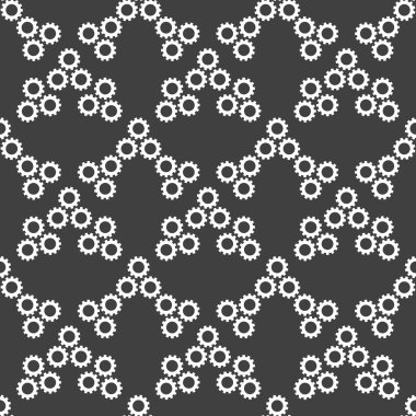 ayarları oturum web simgesi. düz tasarım. Dikişsiz desen gri.