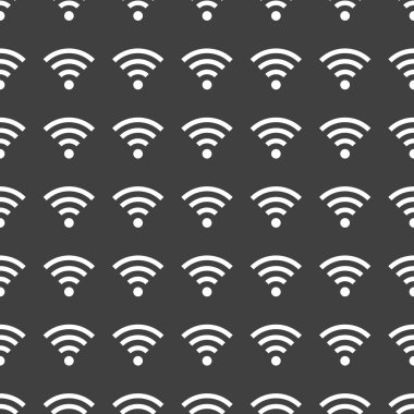 internet web simgesi. düz tasarım. Dikişsiz desen gri.