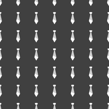 hipster kravat web simgesi. düz tasarım. Dikişsiz desen gri.