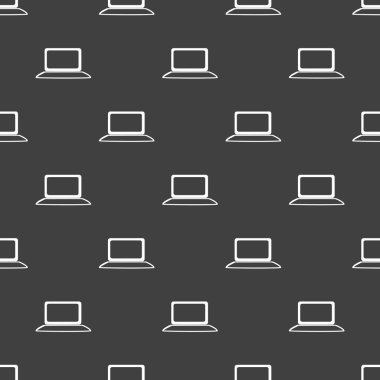 Not defteri web simgesi. düz tasarım. Dikişsiz desen gri.