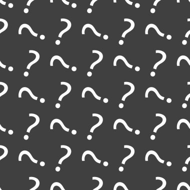 soru işareti web simgesi. düz tasarım. Dikişsiz desen gri.