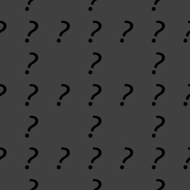 soru işareti web simgesi. düz tasarım. Dikişsiz desen gri.