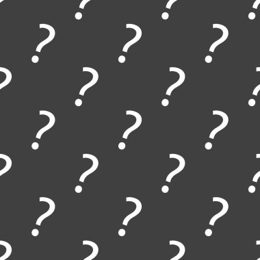 soru işareti web simgesi. düz tasarım. Dikişsiz desen gri.