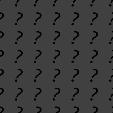 soru işareti web simgesi. düz tasarım. Dikişsiz desen gri.