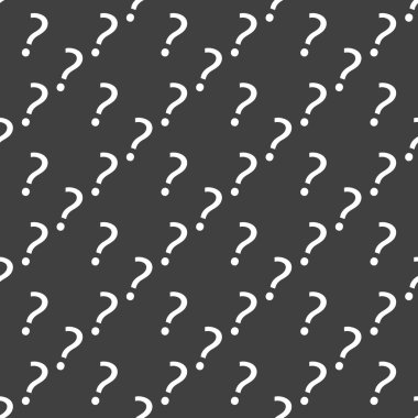 soru işareti web simgesi. düz tasarım. Dikişsiz desen gri.