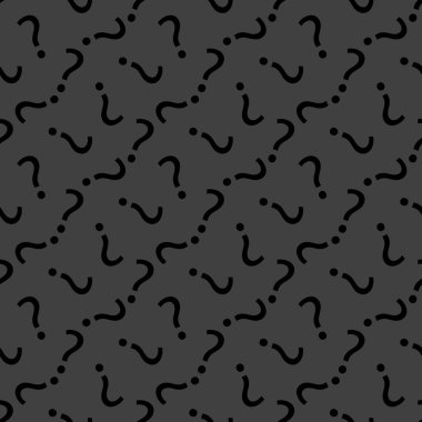 soru işareti web simgesi. düz tasarım. Dikişsiz desen gri.