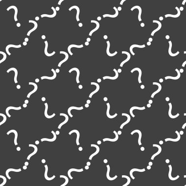 soru işareti web simgesi. düz tasarım. Dikişsiz desen gri.