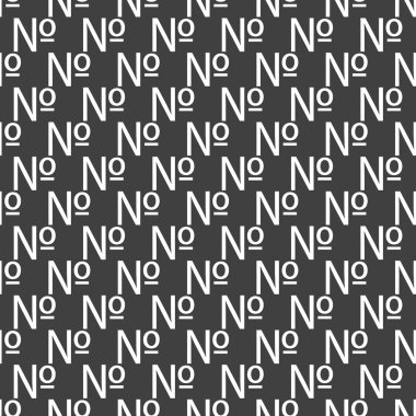 numara web simgesi. düz tasarım. seamless modeli.