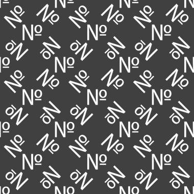 numara web simgesi. düz tasarım. seamless modeli.