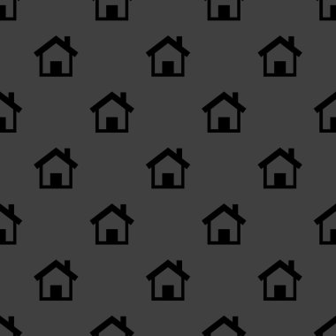 ev web simgesi. düz tasarım. seamless modeli.