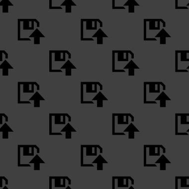 Disketten Yükle web simgesi. düz tasarım. seamless modeli.
