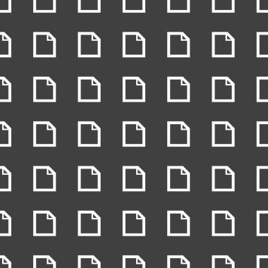 boş kağıt web simgesi. düz tasarım. seamless modeli.