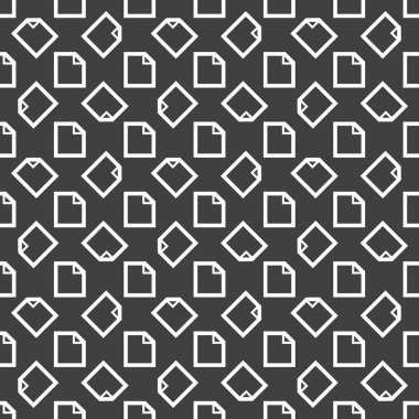 boş kağıt web simgesi. düz tasarım. seamless modeli.