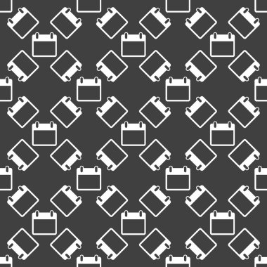 Takvimi web simgesi. düz tasarım. seamless modeli.