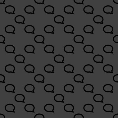 bulut düşüncelerini web simgesi. düz tasarım. seamless modeli.