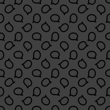 bulut düşüncelerini web simgesi. düz tasarım. seamless modeli.