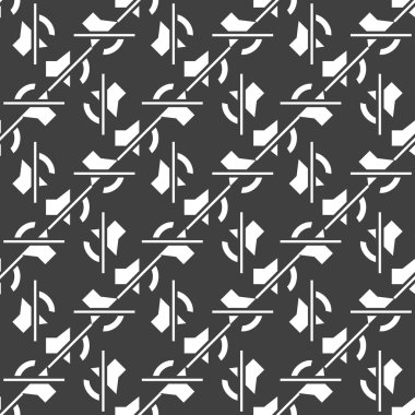 sessiz ses web simgesi. düz tasarım. seamless modeli.