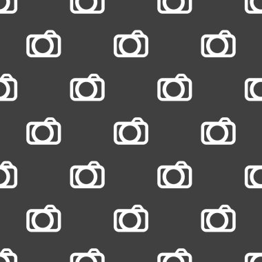 kamera web simgesi. düz tasarım. seamless modeli.