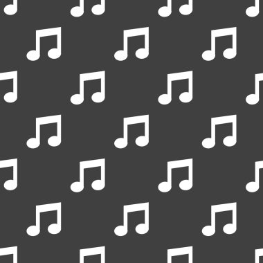 müzik Not web simgesi. düz tasarım. seamless modeli음악 노트 웹 아이콘입니다. 평면 디자인입니다. 완벽 한 패턴.