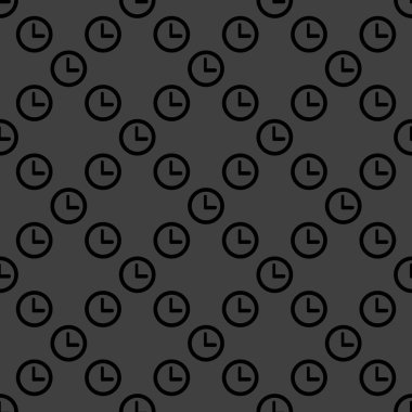 Watch web simgesi. düz tasarım. seamless modeli.