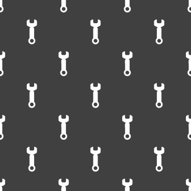 İngiliz anahtarı. Aracı Web simgesi çalışmak için. düz tasarım. seamless modeli.