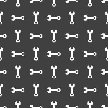 İngiliz anahtarı. Aracı Web simgesi çalışmak için. düz tasarım. seamless modeli.