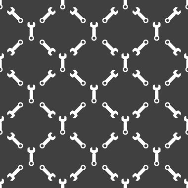 İngiliz anahtarı. Aracı Web simgesi çalışmak için. düz tasarım. seamless modeli.