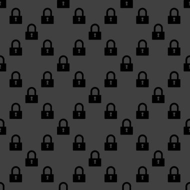 asma kilit web simgesi. düz tasarım. seamless modeli.