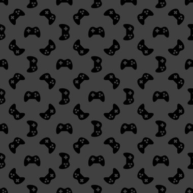 Joystick web simgesini oynuyorum. düz dizayn. Kusursuz desen.