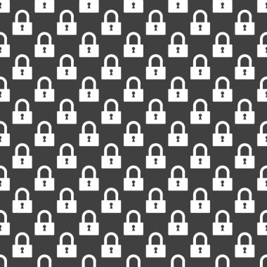 asma kilit web simgesi. düz tasarım. seamless modeli.