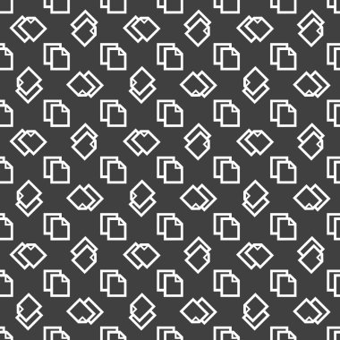 boş kağıt web simgesi. düz tasarım. seamless modeli.