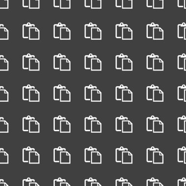 boş kağıt web simgesi. düz tasarım. seamless modeli.