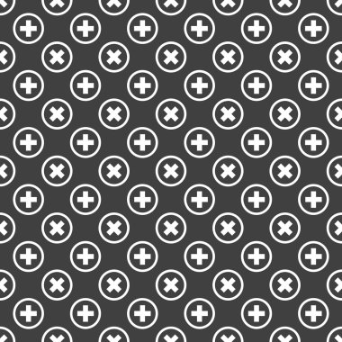 Web simgesi iptal edin. düz tasarım. seamless modeli.