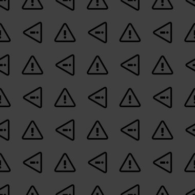tehlike web simgesi. düz tasarım. seamless modeli.