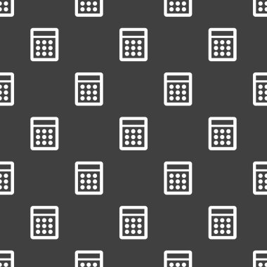 hesap makinesi web simgesi. düz tasarım. seamless modeli.