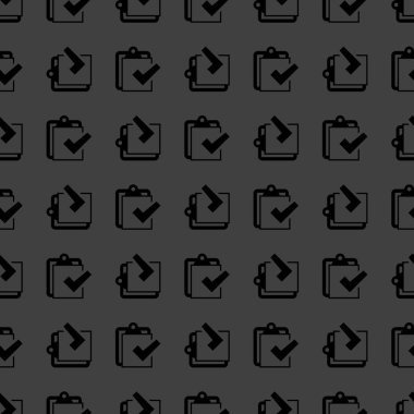 Not defteri kağıt belgeleri web simgesi. düz tasarım. seamless modeli.