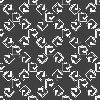 Not defteri kağıt belgeleri web simgesi. düz tasarım. seamless modeli.