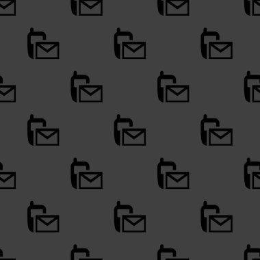 SMS web simgesi. düz tasarım. seamless modeli.