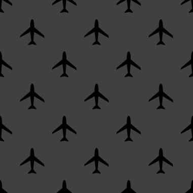 uçak web simgesi. düz tasarım. seamless modeli.