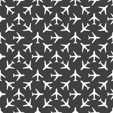 uçak web simgesi. düz tasarım. seamless modeli.