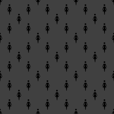 kadın tuvaleti web simgesi. düz tasarım. seamless modeli.