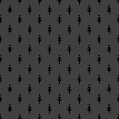 kadın tuvaleti web simgesi. düz tasarım. seamless modeli.