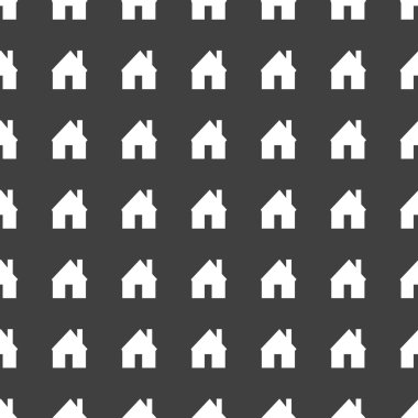 ev web simgesi. düz tasarım. seamless modeli.