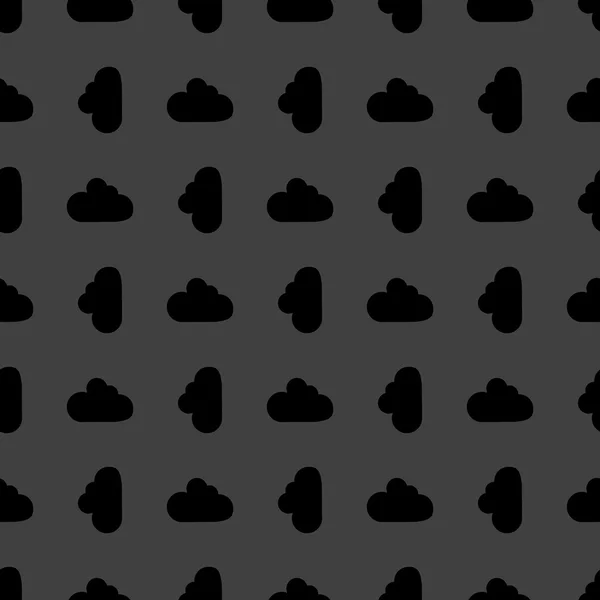 Application de téléchargement Cloud design web icon.flat. Modèle sans couture . — Image vectorielle