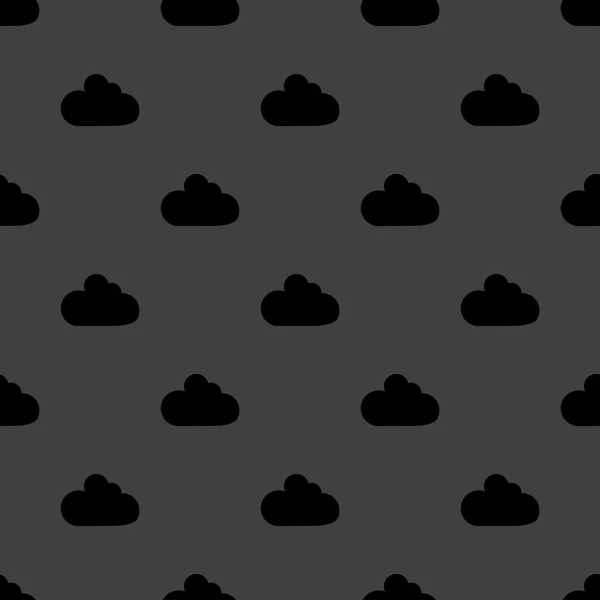 Application de téléchargement Cloud design web icon.flat. Modèle sans couture . — Image vectorielle