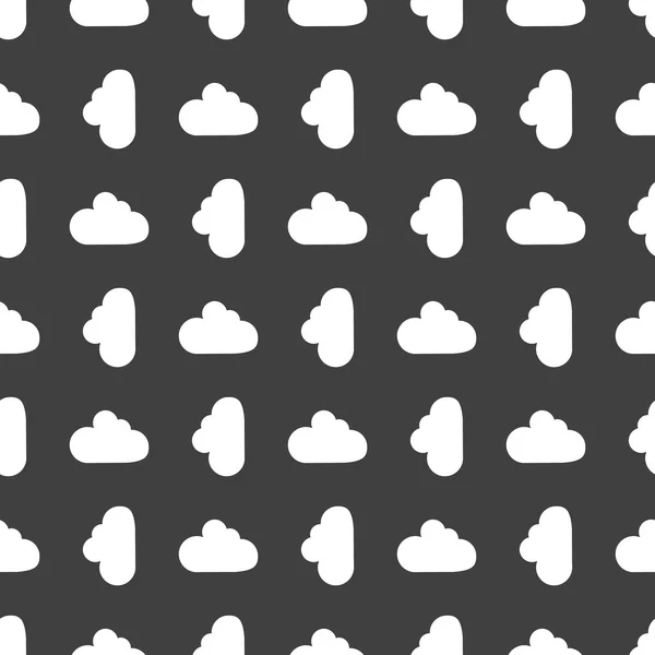 Cloud download application web icon.flat design. Seamless pattern. — Stock Vector