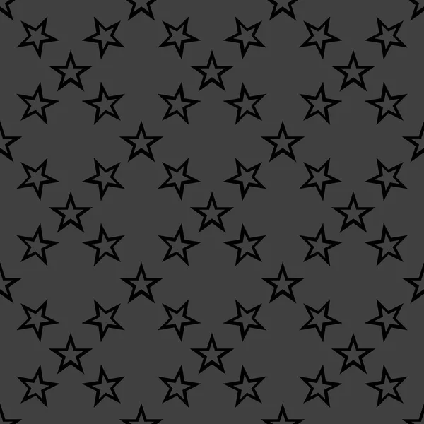 Star web icon. flat design. Seamless gray pattern. — Stock Vector