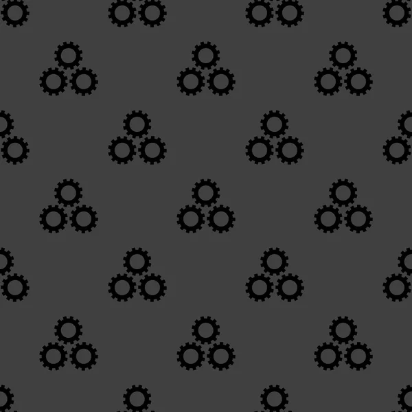 Pictogram van Montages teken web. platte ontwerp. naadloze grijs patroon. — Stockvector