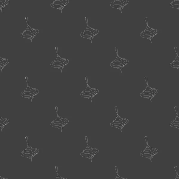Whirligig icône web. design plat. Modèle gris sans couture . — Image vectorielle